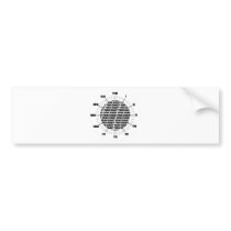 Think Binary Clock (Geek Humor) Bumper Sticker