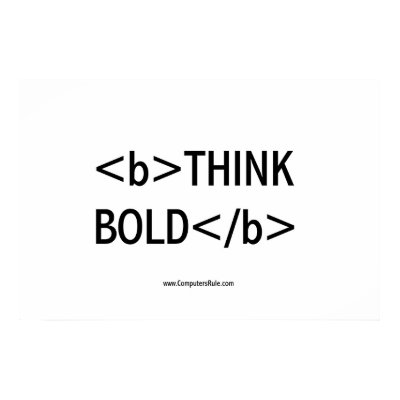 THINK BOLD POSTERS by shirts1