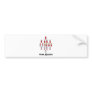 Think Boolean (Hasse Diagram) Bumper Sticker