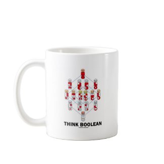 Think Boolean (Hasse Diagram) mug