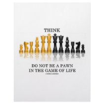 Think (Chess) Do Not Be A Pawn In The Game Of Life letterhead by wordsunwords Think (Chess) Do Not Be A Pawn In The Game Of Life letterhead