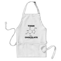 Think Chocolate (Theobromine Molecule Chemistry) Aprons