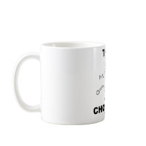 Think Chocolate (Theobromine Molecule Chemistry) Coffee Mug