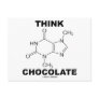 Think Chocolate (Theobromine Molecule Chemistry) Postcard