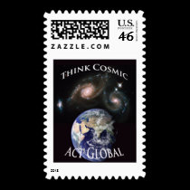 think cosmic act global stamps
