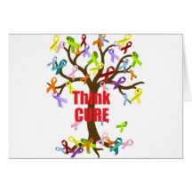 Think CURE (2).png Greeting Cards