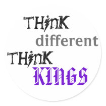 think, different, think, KINGS stickers by Genyvievre think, different, think, KINGS stickers