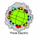 Think Electric Sticker sticker