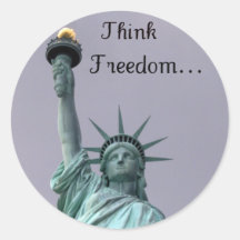 Think Freedom! Sticker