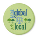Think Global Act Local magnet