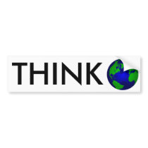 Think Global bumper stickers