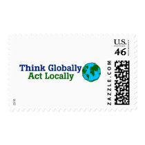 Think Globally, Act Locally Stamps