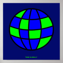 THINK GLOBALLY posters