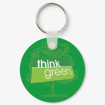 Think Go Green Key Chain keychains