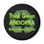 Think Green Andorra Magnet