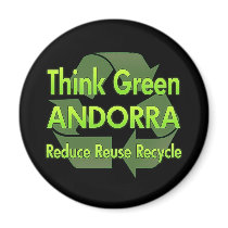 Think Green Andorra magnets by FlagStore Think Green Andorra magnets