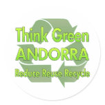 Think Green Andorra Stickers