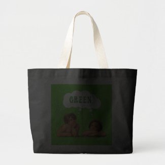 Think Green Angel Tote Bags bag