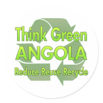 Think Green Angola stickers