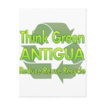 Think Green Antigua Postcard