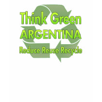 Think Green Argentina t-shirts by FlagStore Think Green Argentina t-shirts