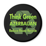 Think Green Azerbaijan Fridge Magnets