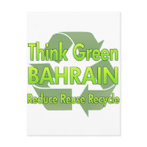Think Green Bahrain postcards by FlagStore Think Green Bahrain postcards