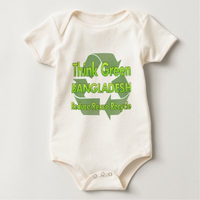 Think Green Bangladesh T-shirts by FlagStore