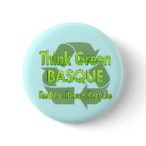 Think Green Basque buttons by FlagStore Think Green Basque buttons