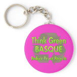 Think Green Basque Key Chain