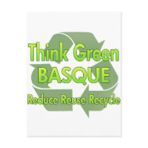 Think Green Basque Postcard