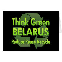 Think Green Belarus cards by FlagStore Think Green Belarus cards