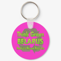 Think Green Belarus keychains by FlagStore Think Green Belarus keychains