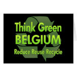 Think Green Belgium Greeting Card