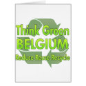 Think Green Belgium cards by FlagStore Think Green Belgium cards