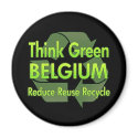 Think Green Belgium magnets by FlagStore Think Green Belgium magnets