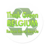 Think Green Belgium Stickers