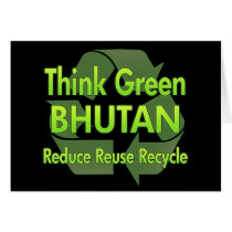 Think Green Bhutan cards