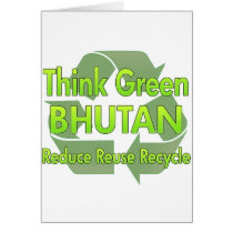 Think Green Bhutan cards