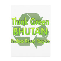Think Green Bhutan postcards