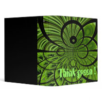 Think green ! 3 ring binder