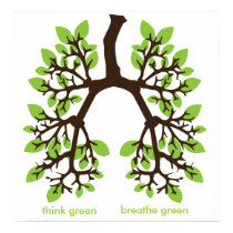 think green, breathe green posters by DesignR think green, breathe green posters
