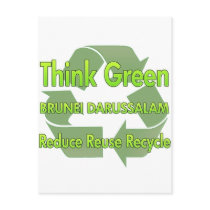 Think Green Brunei Darussalam postcards