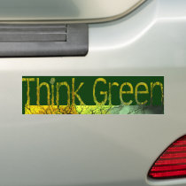 Think Green Bumper Sticker