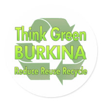 Think Green Burkina stickers