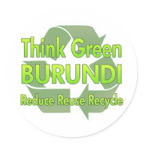 Think Green Burundi stickers