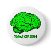 Think GREEN buttons by ARTegrity Think GREEN buttons