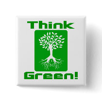 Think Green buttons by whupsadaisy Think Green buttons