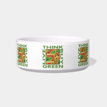 Think Green, Cactus Pet Food Bowl