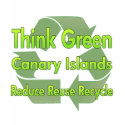 Think Green Canary Islands t-shirts by FlagStore Think Green Canary Islands t-shirts
